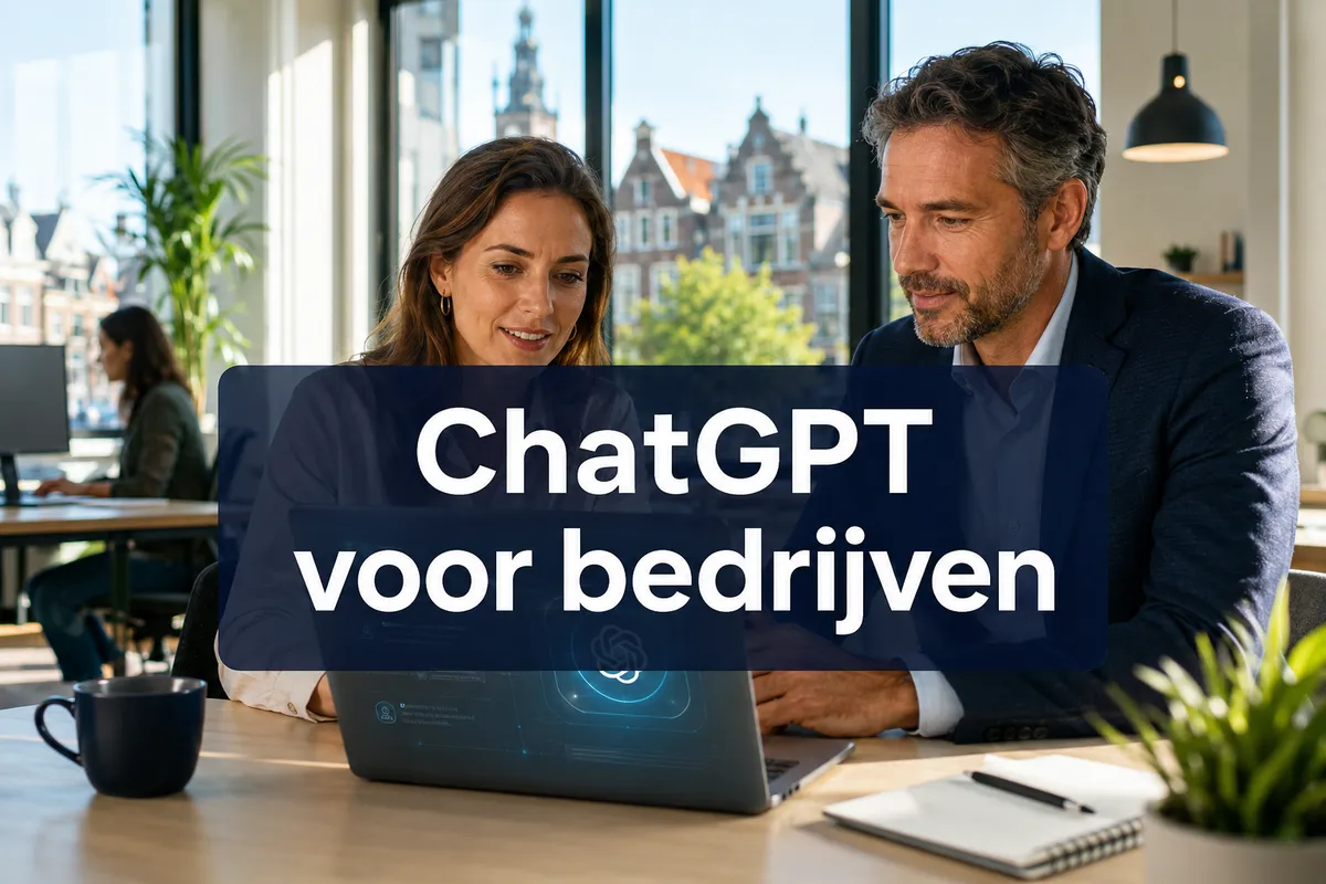 ChatGPT voor bedrijven in een modern kantoor