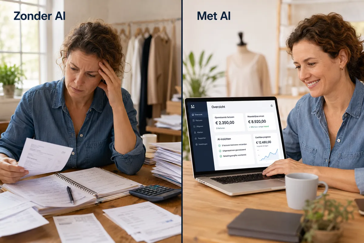Werken zonder en met AI vergeleken