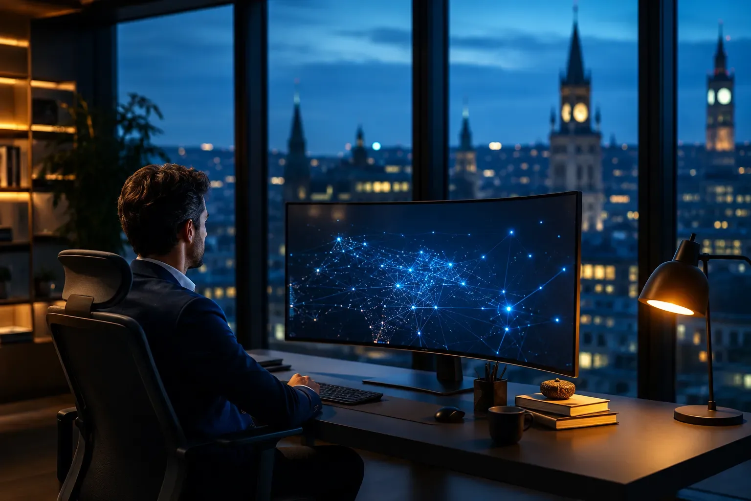 Prospectingdatabase met contactgegevens en een e-mailreeks die klaarstaat